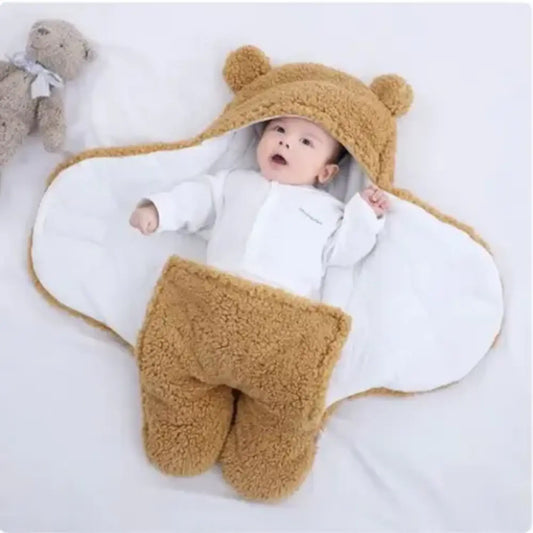 Newborn Baby Hooded Blanket
