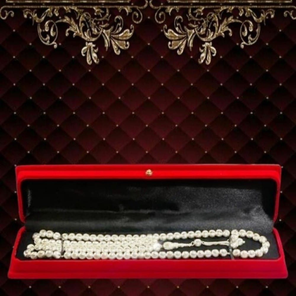 Italian Style Chandi Tasbih (Free Gift Box Packing)
