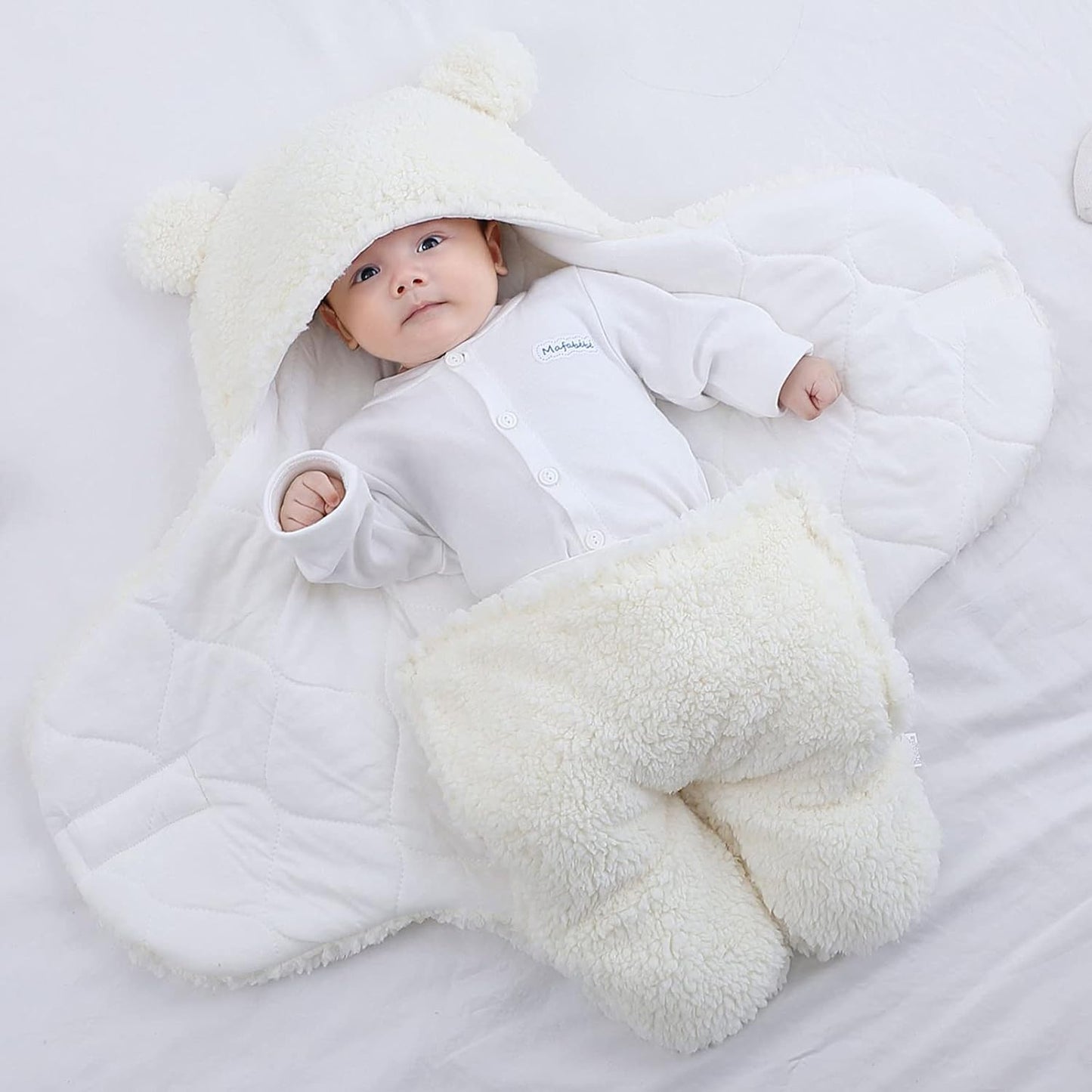 Newborn Baby Hooded Blanket