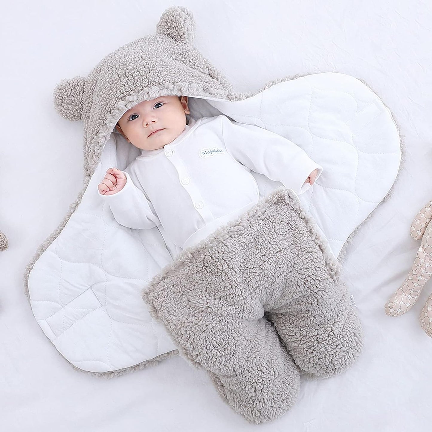 Newborn Baby Hooded Blanket