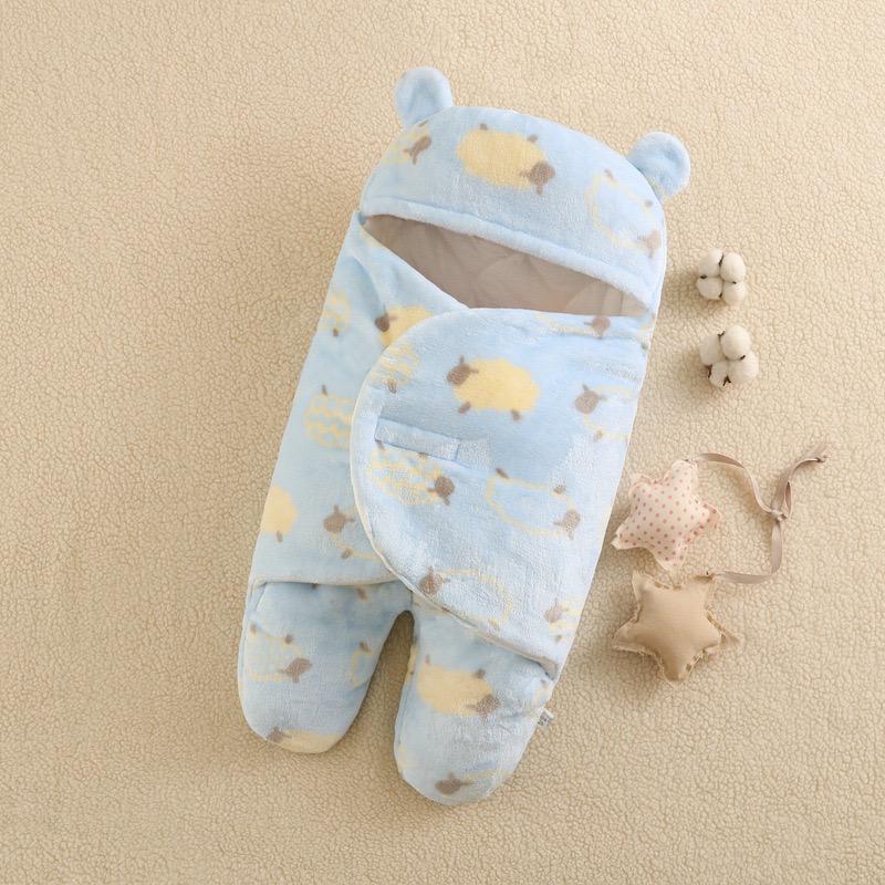 Newborn Baby Hooded Blanket