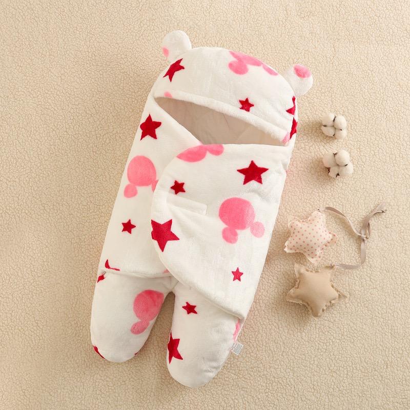 Newborn Baby Hooded Blanket