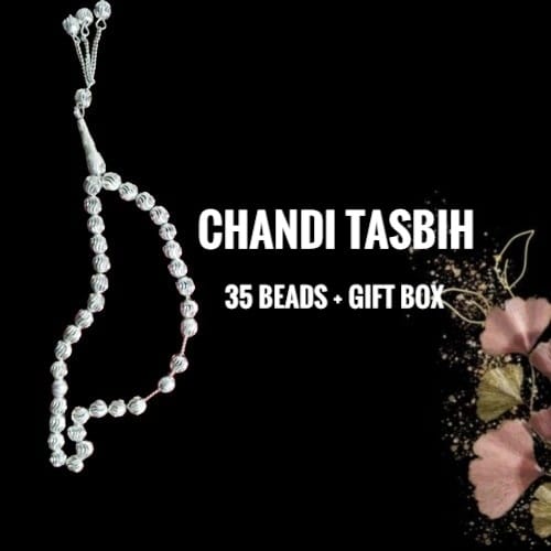 Italian Style Chandi Tasbih (Free Gift Box Packing)